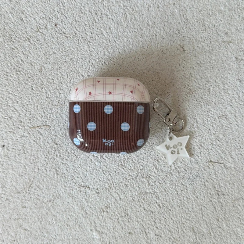 Brown & Blue Dots